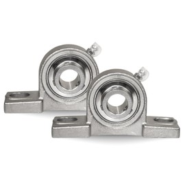 Jeremywell UCP204-12 Stainless Steel Pillow Block Bearing (2 Pack), 3/4 inch Bore 2 Bolt Flange Mounted, Solid Base, Self-Alignment