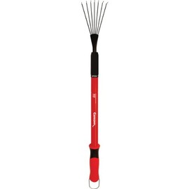 Corona GT 3050 Extendable Handle Rake, Extends reach to 34 inches, Red, 18"-36"