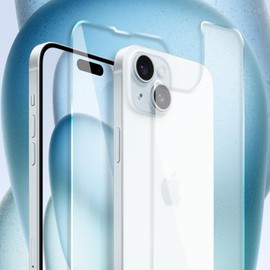 Shacoryze Shacoryze for iPhone 15 Plus Screen Protector Front and Back, iPhone 15 Plus Glass Protector Front & Rear Tempered Glass HD Clarity (6.7 inch)