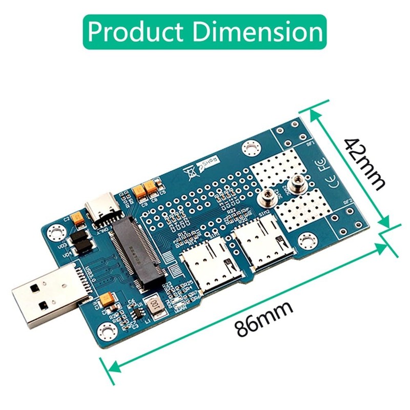 Snblzhef M. 2 to USB 3.0 Adapter with Dual Nano