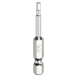 HARFINGTON H2.5 Hex Head Screwdriver Bit 2.5mm Metric Flat Tip 1/4" Hex Shank 50mm (2") Long Magnetic Hexagonal Screw Drill Bit Wrench Chrome Plated Power Driver Socket