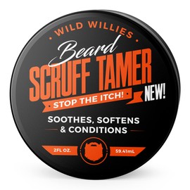 Wild Willies Beard Cream Scruff Tamer for Short Beards & Stubble Soothes & Nourishes | with Green Tea Extract, & Aloe Vera Gel