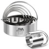 M JINGMEI Baking Cookie Cutters Set 2 Inch 2.5 Inch