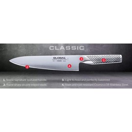 Global GS 90 5" Hollow Ground Santoku Knife GS 90