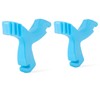 JMU Aligner Chewies, 2 PCS Y-Shaped Chewies for Aligner Trays Seaters Invisible Braces Orthodontic Munchies Dental Chewies, Blue