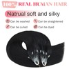 MY-LADY Microlink Hair Extensions Microbead Human Hair Extensions Jet Black