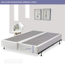 Greaton Fully Assembled Split Wood Traditional Box Spring or Foundation For Mattress Set, Not Standard Size, 74x44