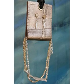 Lucky Brand $45 NWT LUCKY BRAND Star Layer Bracelet And Two Earring Set - Chain Beads Charms