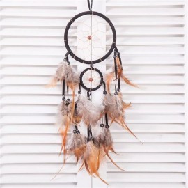 THY COLLECTIBLES 18" Traditional Black Dream Catcher with Feathers Wall or Car Hanging Ornament