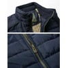 Vcansion Men's Outdoor Casual Stand Collar Thicken Qulited Fleece Jacket