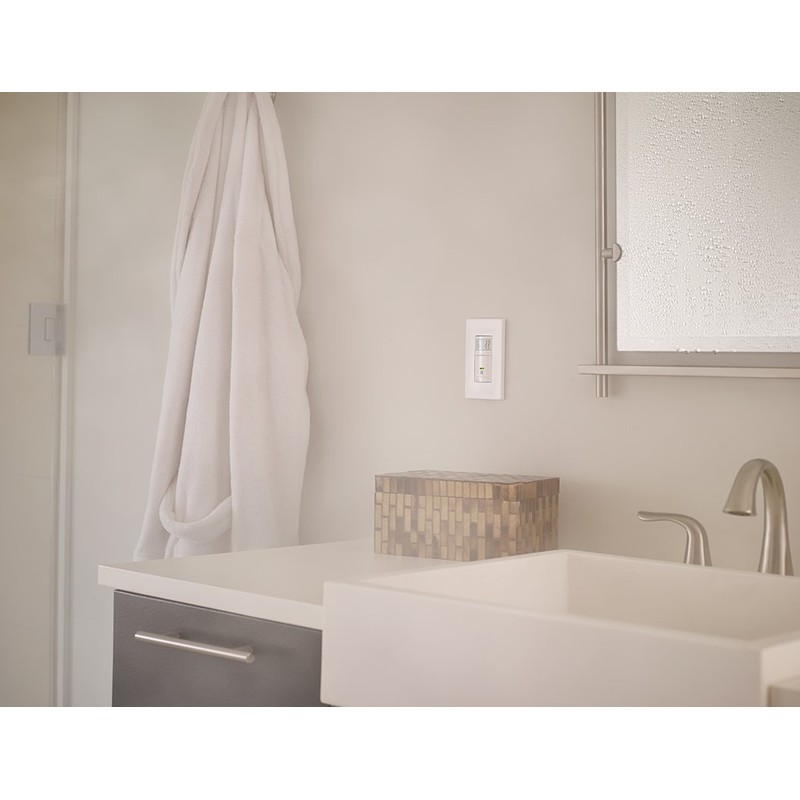 Leviton IPHS5-1LW Decora In-Wall Humidity Sensor & Fan Control ,