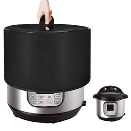 NUENSS-ROR Slow Cooker Cover for 6 Quart Heavy Duty Waterproof Dust Slow Cooker Cover Case with Handle Slow Cooker Protective Cover for Instant Pot Duo 7-in-1 Pressure Cooker 6 Quart (13.8×14.2 inch)