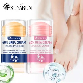 Product Details Reference SUYARUN 60 우레아 풋 크림 스틱 - 보습 및 각질 제거 갈라진 발뒤꿈치 복구 건조한 발에 깊은 수분 공급 SUYARUN 60 Urea Foot Cream Stick - Moisturizing and Exfoliating, Cracked Heel Repair, Deep Hydration for Dry Feet [1_40g]