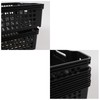 Yuright 6 Packs Plastic Stacking A4 Paper Storage Basket Tray,
