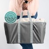 CleverMade Collapsible Laundry Tote - Charcoal Gray 2-Pack 50L -