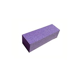 IBI Beauty Nail Buffer Block 100/100/60 Grit 3 Way Nail Buffing Sanding Block Professional Nail Polisher Manicure Tool (Purple, 25 pcs)