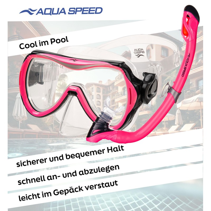Aqua Speed Alize + Samos Snorkel Set for Children with