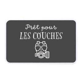 Fabulous Aufbewahrungsbox aus schwarzem Metall – bereit für Windeln Humor Papa Baby – 11 x 18,5 x 5,5 cm – Aufbewahrungsbox, Schlüssel, Werkzeug, Brotdose, Zucker, Kekse