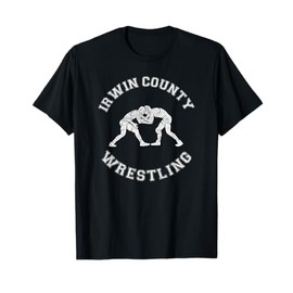 Irwin County Wrestling Distressed Retro Wrestler T-Shirt