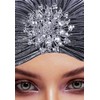 CROWN GUIDE 1920s Gatsby Headpiece Crystal Roaring 20s Costumes Accessories