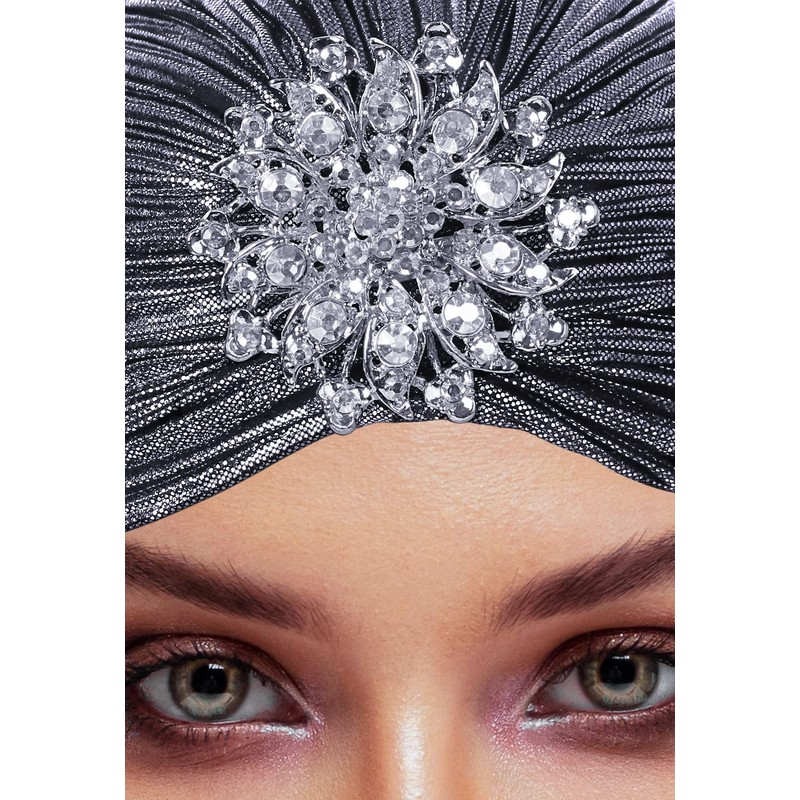 CROWN GUIDE 1920s Gatsby Headpiece Crystal Roaring 20s Costumes Accessories