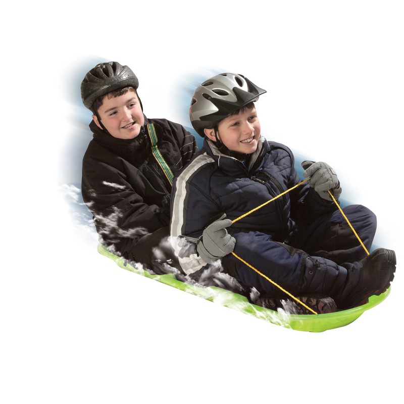 ESP 48" Day Glow Sno-Twin Toboggan – Two-Rider Sled –