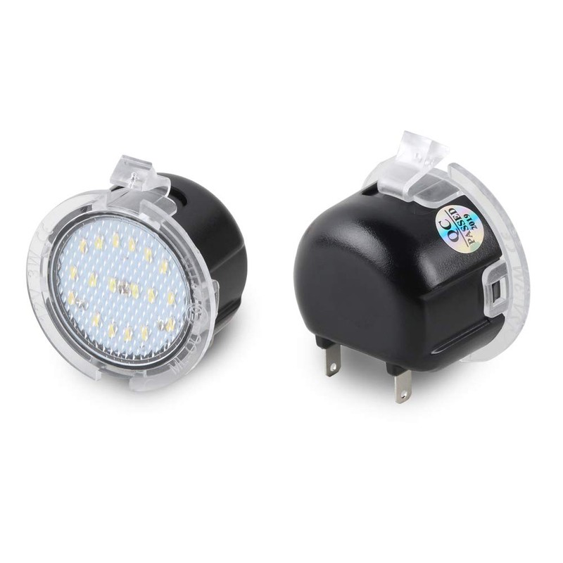 Gempro LED Side Mirror Lights Puddle Lamp Assembly for 2007-2020