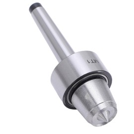 Stable, Quiet Bearings Wood Lathe Live Center, Steel Tailstock Cup, High Accuracy MT1 Live Center, Compact and Lightweight Woodturning Tool for Wood Metalworking Lathes, Suitable