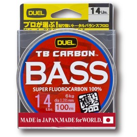 DUEL Line (Fluorocarbon): TB CARBON Bus 328.4 ft (100 m) 14 Lbs. : Natural Clear
