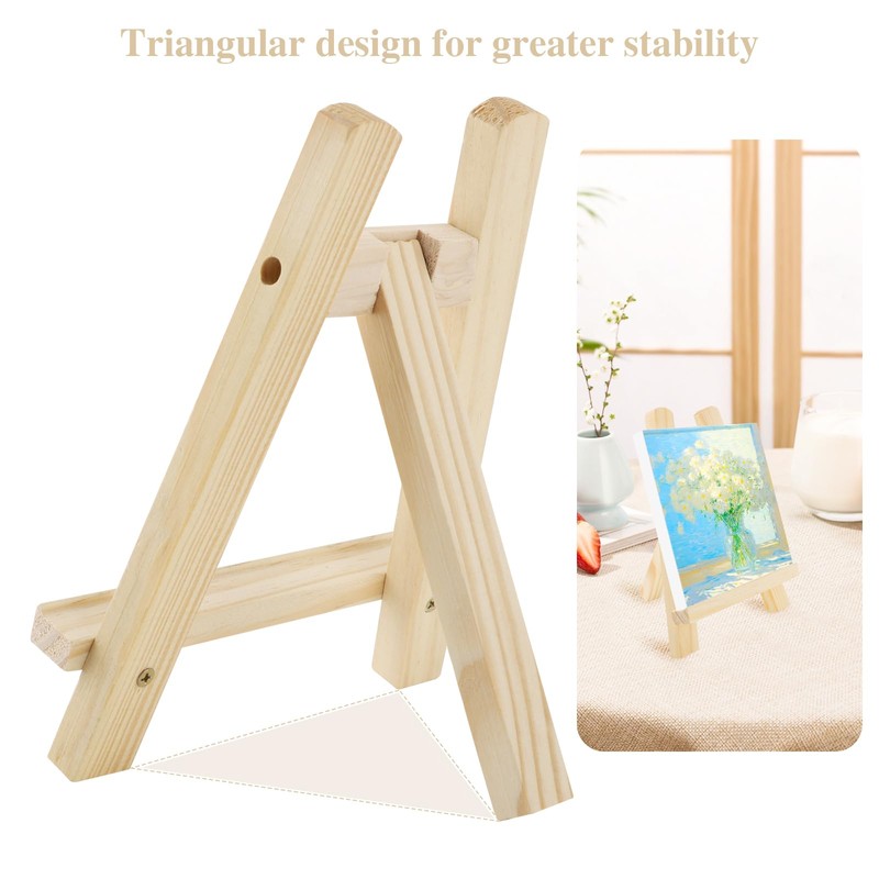 Set of 2 Mini Wooden Easels (15 x 20 cm)