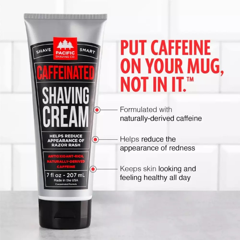 Pacific Shaving Company 퍼시픽 면도 회사 카페인 함유 크림 -