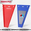 2-Pack Magnetic Wrench Organizer, 32-Slot Premium Wrench Rack Holder Tool