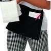 Denny's Zipped Money Pocket Apron. Black.