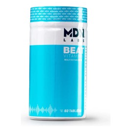 Suplemento Biotina, Multivitamínico Beat MDN Labs 60 Tabletas, Más de 30 Vitaminas y Minerales Sin Sabor.