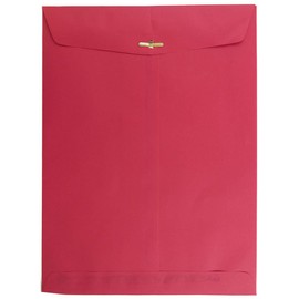 JAM PAPER 9 x 12 Colored Recycled Envelopes with Clasp Closure - Red Recycled - 25/Pack