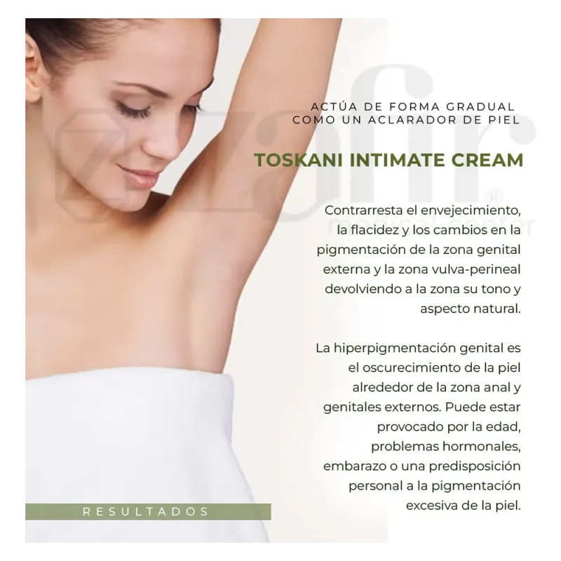 Crema Aclarante Toskani Intimate Cream Zonas Intimas