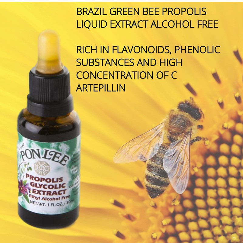 Pon Lee Brazil Green Bee Propolis Liquid Extract No Alcohol
