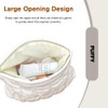 Makeup Bag for Women,Large Quilted Cosmetic Organizer Pouch Cute Make