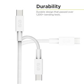 PureGear USB C Fast Charging, USB A to USB C Fast Data Sync Transfer Cable for Galaxy S23/S23 Ultra/S22/S21/S21+/S21Ultra/S21FE/S20/S20FE, Pixel 7/6/5, & More USBC Devices Life Time Replacement (6 FT)