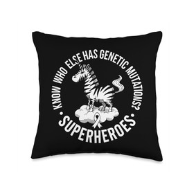 Rare Diseases Know Who Has Genetic Mutations Superheroes Throw Pillow
