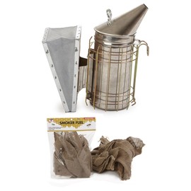 Little Giant® Beehive Smoker Kit | Bee Smoker | Beehive Smoker Fuel | Beekeeping Supplies | Hive Calming Smoker for Bees | Stainless Steel