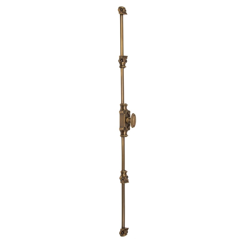 A29 Hardware 2 Feet Beaded Style Brass Cremone Bolt for