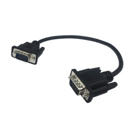 CERRXIAN 1ft VGA SVGA 15 Pin HD15 Male to Male Adapter Video Monitor Cable for PC Laptop TV Porjector(mm)