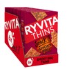 Ryvita Thins Snack It Smoky BBQ Flavour 125g Pack of
