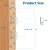 weiwei Double Holes Door Strike Plate, Metal Door Latch Plate