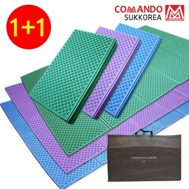1+1 Commando Medium Camping Mat (200x140cm) Camping Mat + Double Bag Khaki 6ea