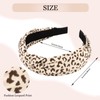 Hotalisona Headbands for Women Leopard Print Knotted Cloth Top Knot