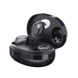 Coniler Black Mini Hearing Amplifiers Digital Chip 16 Channel In the Ear, Hearing Devices with Charging Box Type-C,Noise Cancelling Comfortable Wearing Clear Sound Elderly Assistance Listening (One Pair)