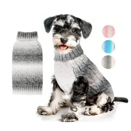 Dog Sweaters for Small Dogs Male Girls Soft Cat Sweater Stretchy XXS Dog Sweater Extra Small Dog Sweater Gradient Color Dog Fleece Sweater Frenchie Dachshund Clothes Pink Dog Sweater