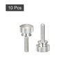 sourcing map Knurled Thumb Screws, M3x12mm Brass Shoulder Bolts Grip